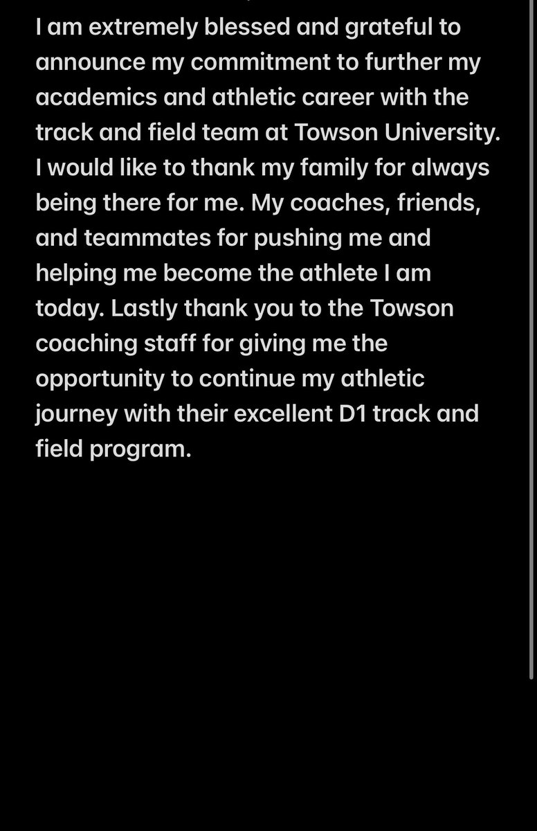 AddisonInge5's tweet image. #commited #BlessedAndGrateful 
@Towson_TFXC