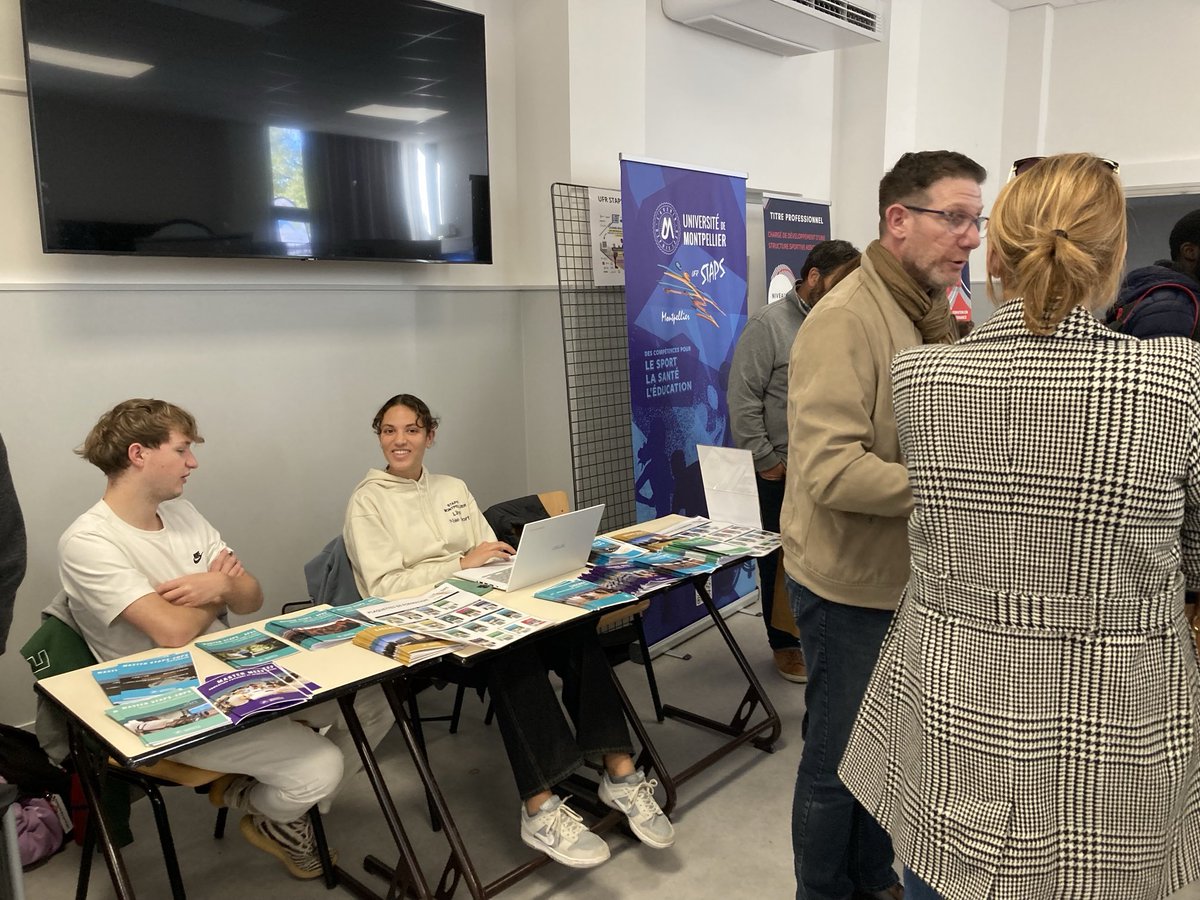 UFRStapsMontpellier (@ufrstapsmontpel) on Twitter photo L’UFR STAPS présent au CREPS pour la journée « Formation aux métiers du sport et de l’animation » organisé par la DRAJES OCCITANIE au <a href="/creps_montp/">CREPS Montpellier</a> . Merci pour leur accueil. L’UFR STAPS présent au CREPS pour la journée « Formation aux métiers du sport et de l’animation » organisé par la DRAJES OCCITANIE au <a href="/creps_montp/">CREPS Montpellier</a> . Merci pour leur accueil.