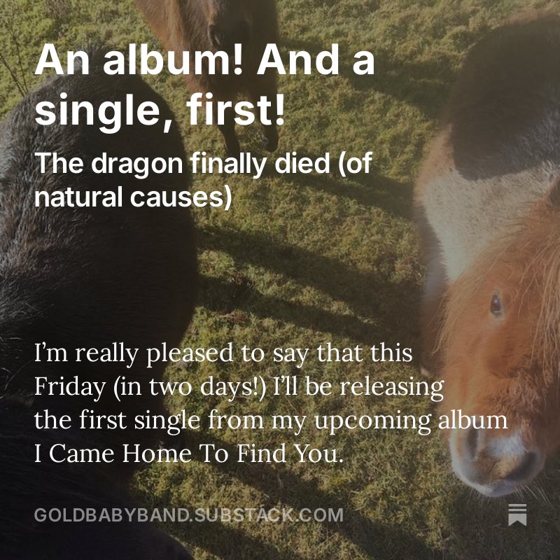 Here's a blog about the upcoming single and album: open.substack.com/pub/goldbabyba…