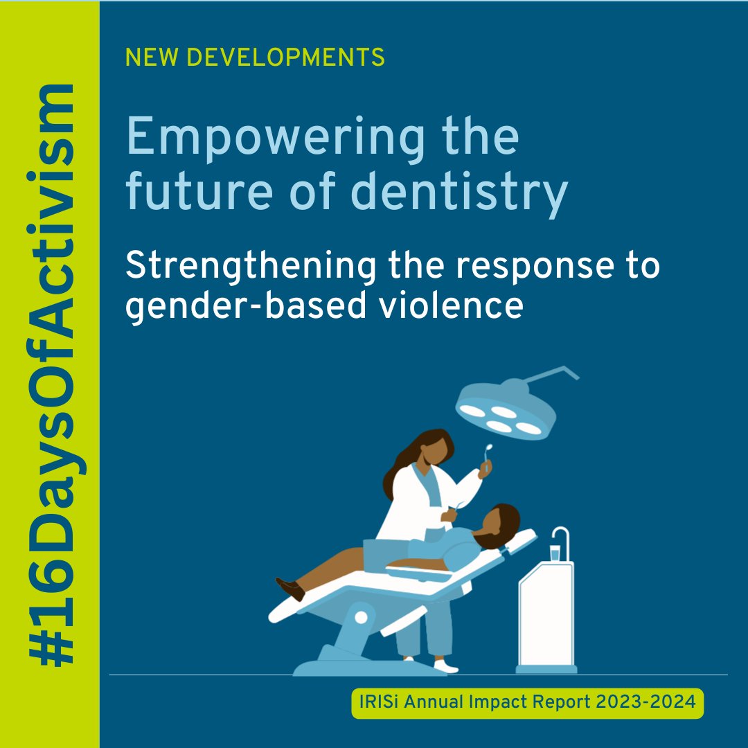#16DaysOfActivism: Gender-based violence doesn’t only show signs in GP surgeries. Through innovative training for student and foundation dentists, we’re expanding healthcare’s role in safeguarding survivors. Read and share our report: bit.ly/IRISI-Impact-R…