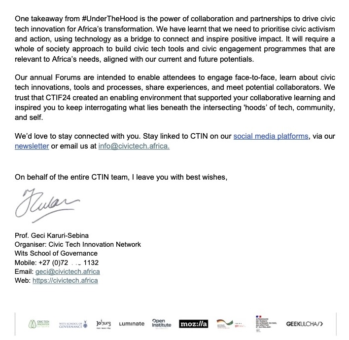 khayarion's tweet photo. 🌍✨#UnderTheHood – Self, Community &amp; Tech!
A thank you to @CivicTechAfrica for including @ChadInnov at #CTIF24. These forums strengthen our role in #Innovation in Africa.🇹🇩💡it reminds us of the power of collaboration to drive African transformation through #Tech. @NTikum #SDGs https://t.co/E3dovluTnt