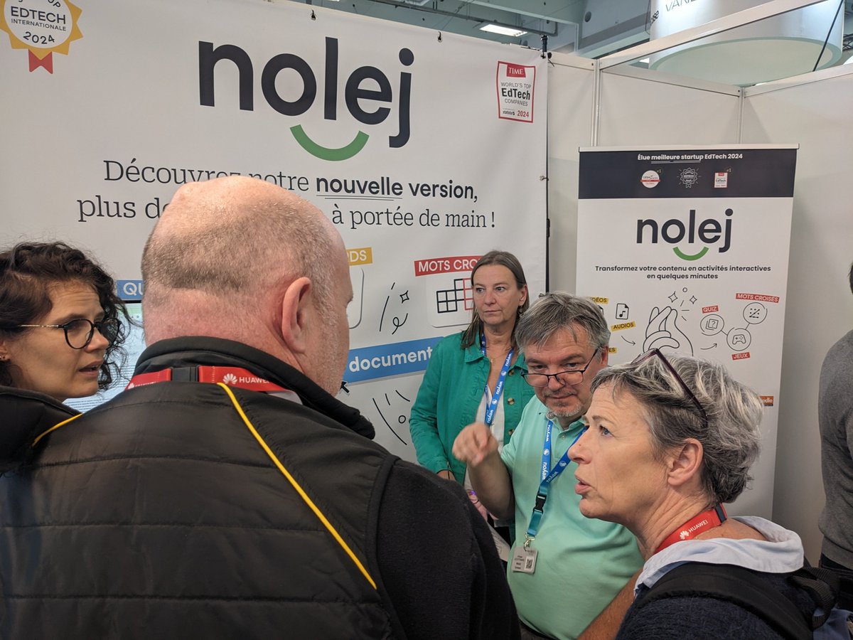 Retrouvez <a href="/nolej_ai/">nolej</a> sur le stand G32 pendant les 3 jours de #EducatechExpo, pour en savoir plus sur les 15 activités interactives utilisant l'IA à des fins pédagogiques, développées par l'entreprise.