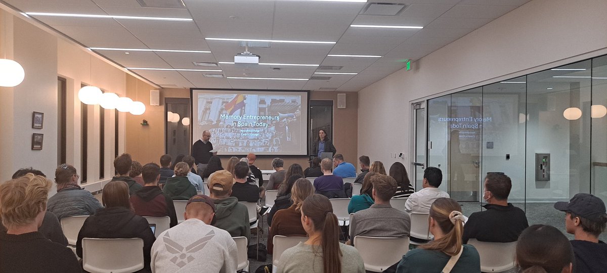 We were so lucky to have Sebastiaan Faber visit Utah State University on Monday to give an incredible talk about memory activism in Spain!