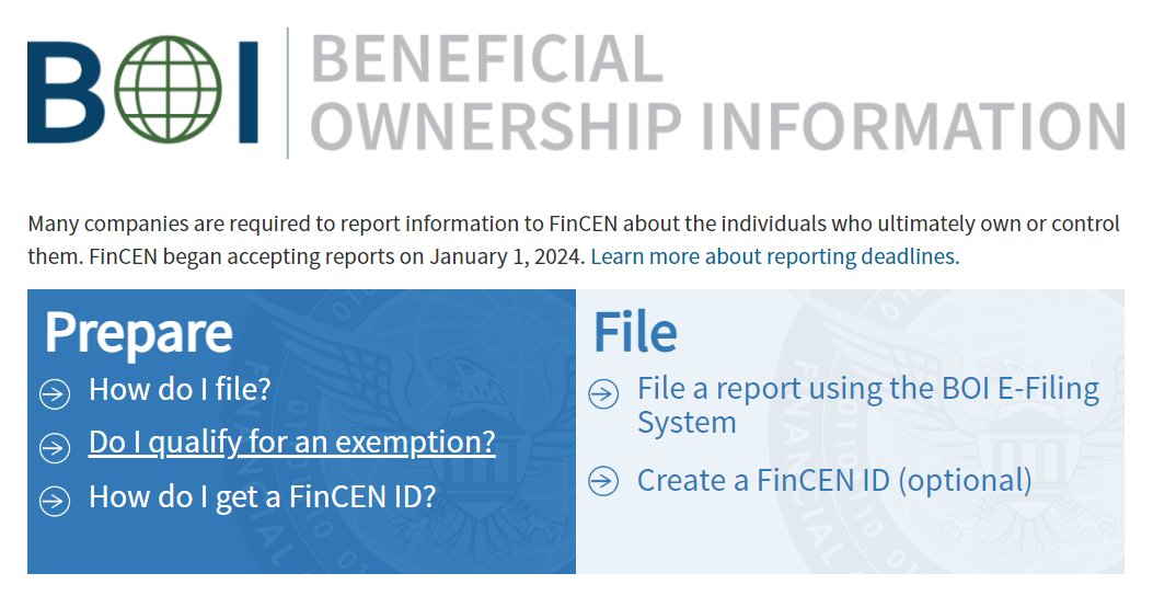 SUGGESTION:
Axe the "Beneficial Ownership Reporting" burden immediately, and fire anybody who either proposed or supported it as they have already revealed themselves to be total morans.  It's a win-win for the country!