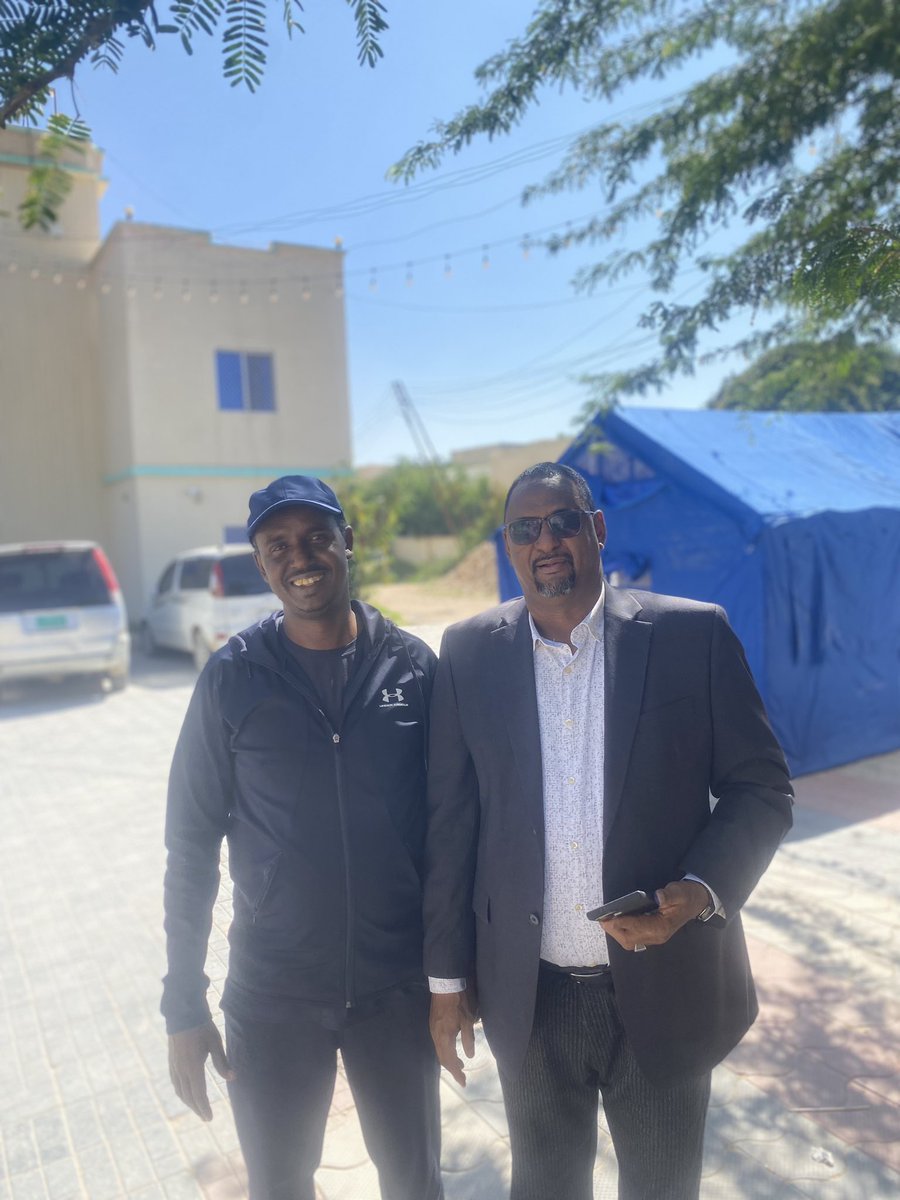 MMAwale's tweet photo. I am proud to caste my vote me and  my former colleague Director General of MoTIT met after a long time, #Election2024 remained peaceful in #somaliland. I hope #world will acknowledge our struggle for stateshood  in the context of Human right and self determination. https://t.co/pg5tGJSUT3