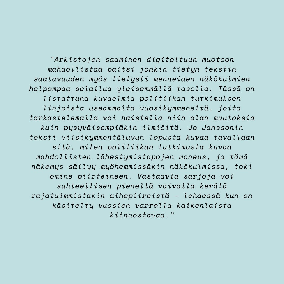 Valtiotieteellinen yhdistys tweet media