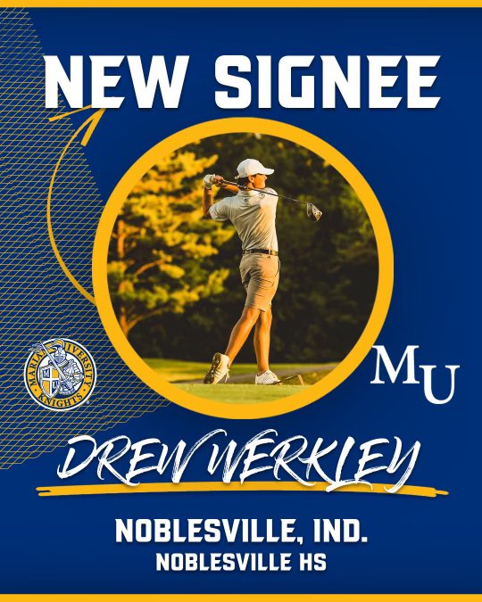 MUKnightsgolf's tweet photo. Big 24 hours for the #KnightsGolfFamily as @MillerBoysGolf senior, Drew Werkley joins the #Knighthood and follows in the footsteps of his dad who was a record-setter at Marian in the 90โs!
@MUKnights #MUGolf #Legacy https://t.co/UN1QYwwOFM