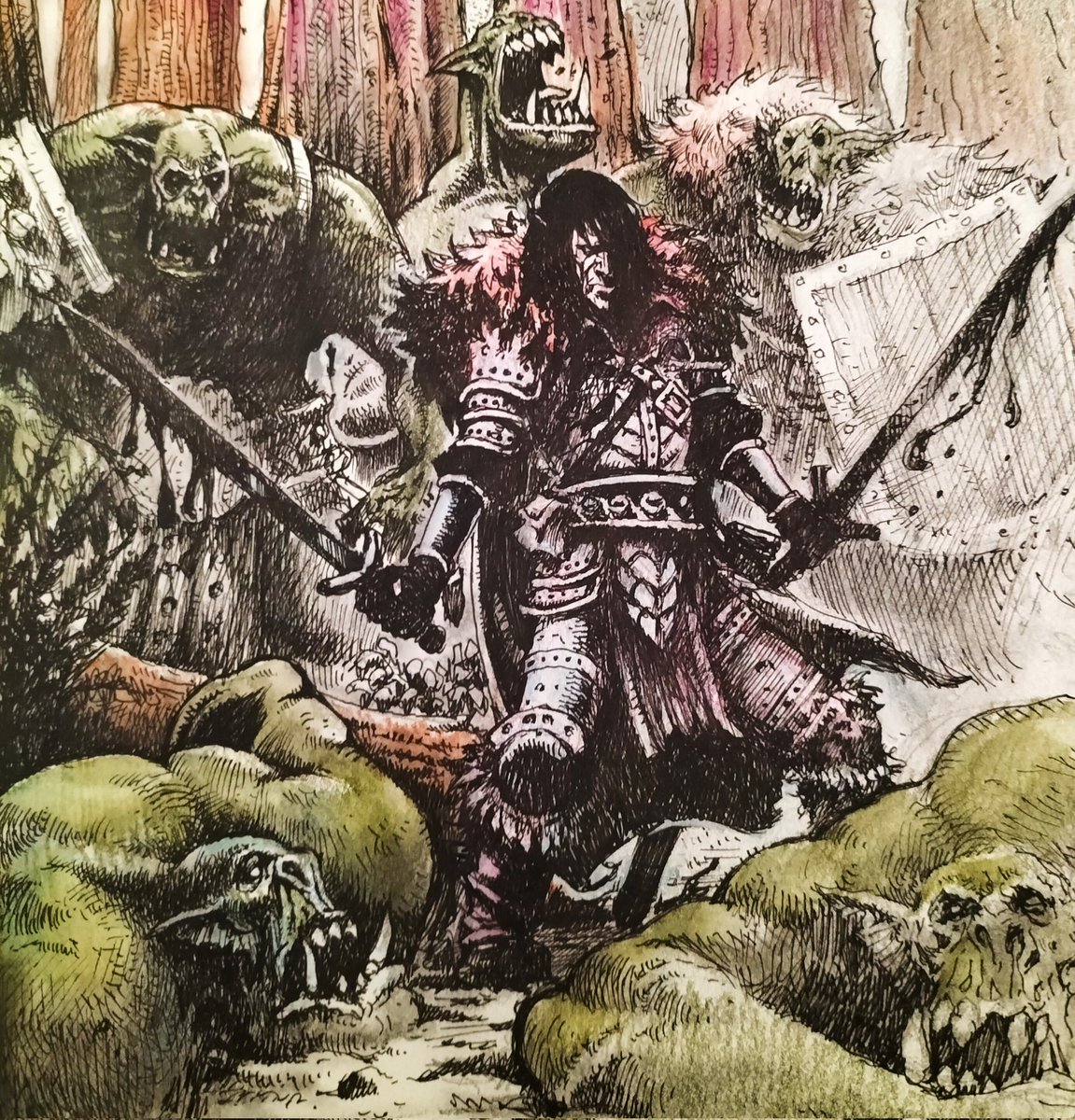 Posted it before just in greytones.
It's too much green 😅

#ttrpg #ttrpgart #ttrpgartist #ttrpgillustration #ttrpgcommunity