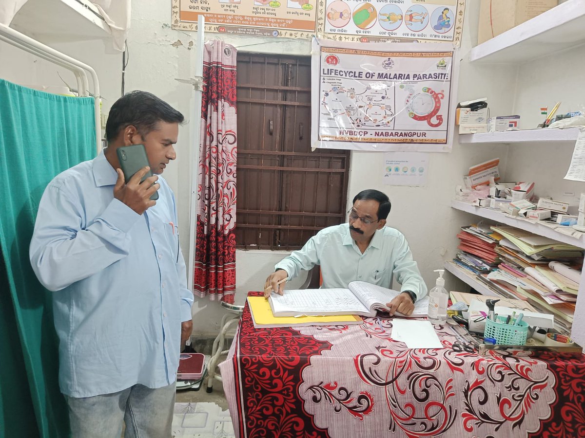 CDM&amp;PHO NABARANGPUR was visited Sub-centre Dhamnaguda under CHC Jharigaon on 13.11.2024 .