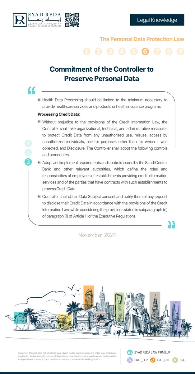ERLF_LLP's tweet image. Understanding Data Retention Practices.
#erlf
#data_protection
#legal_knowledge
#معرفة_قانونية