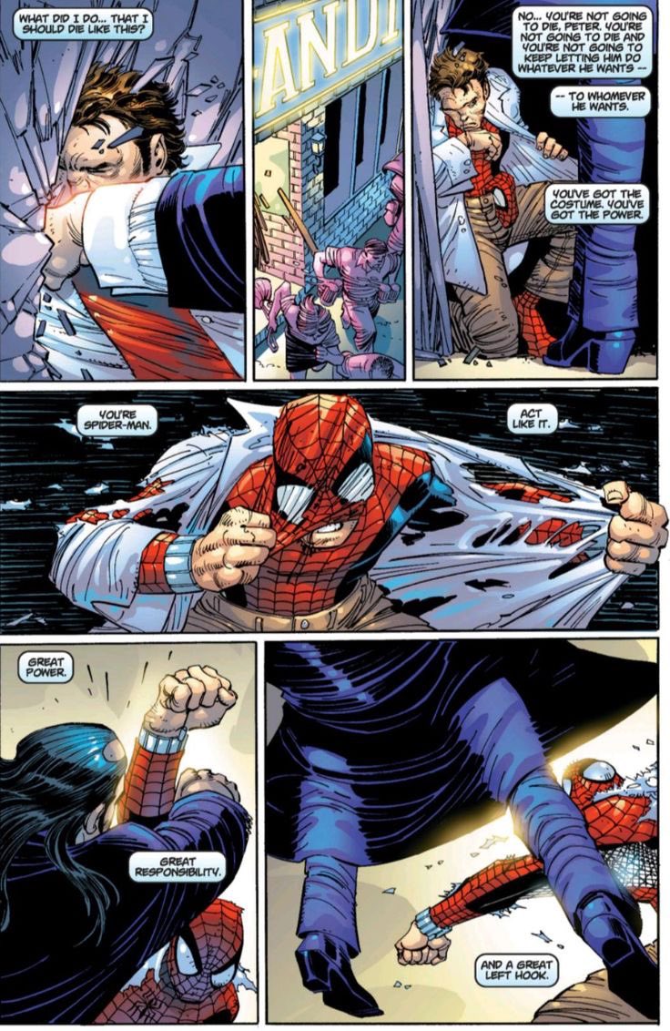 radioactivewebs's tweet image. A Spider-Man stuck in the past is no good to anyone. I must be willing to move forward. And hope that, along the way, whatever good I do will outweigh the bad