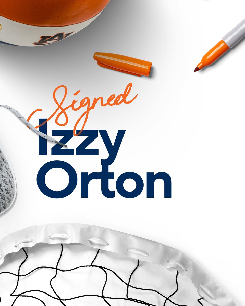 AuburnVB's tweet photo. Let’s start today off with some GREAT news! Welcome to the family, Izzy!! 🧡💙

#WarEagle x @AuburnTigers https://t.co/7Y1fYFwPp4