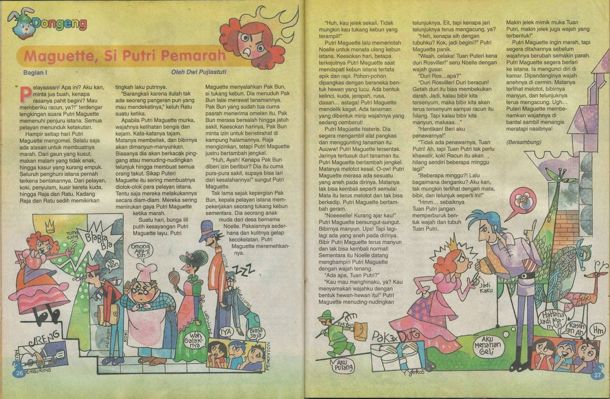 DwikiArya90's tweet photo. Iseng  cari pak Yoyok,ilustrator Bobo..eh nemu di artikel lawas..Majalah tidak hanya menghibur dengan cerita tapi juga menginspirasi dengan ilustrasinya...https://t.co/2ILDozHYUj https://t.co/mnreh7Jact