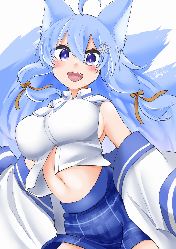 水石さん宅(https://t.co/qk4vObZNcX)の凍雪お姉ちゃん。盛り?(⩌⩊⩌)いいえ、このくらいです(? 