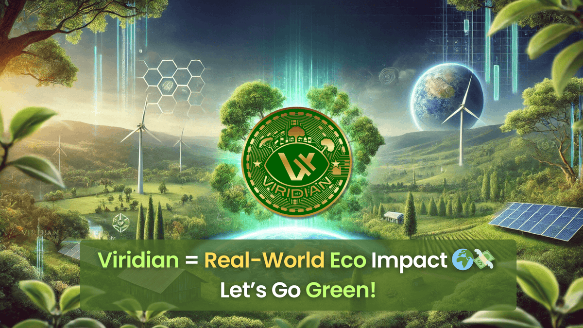 ViridianCoin's tweet photo. 🌿 Every Viridian transaction = real-world eco-impact. 

Join the crypto that’s making a difference. 🌳💸 

#EcoCrypto #GreenHustle #MemeWithAPurpose https://t.co/RONn8pcM8y