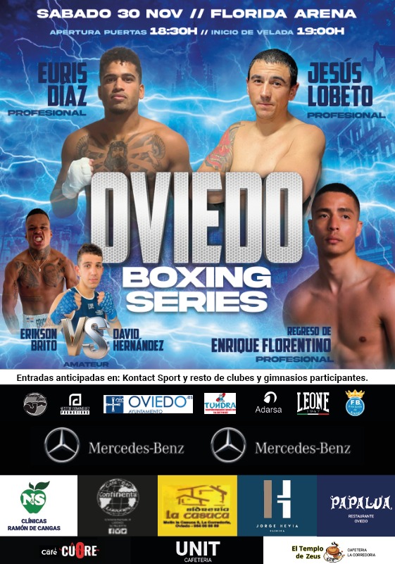 "Oviedo Boxing Series". El 30 de Noviembre arrancamos en Asturias un nuevo proyecto pugilístico. ¡Nos vemos en el Florida Arena!.