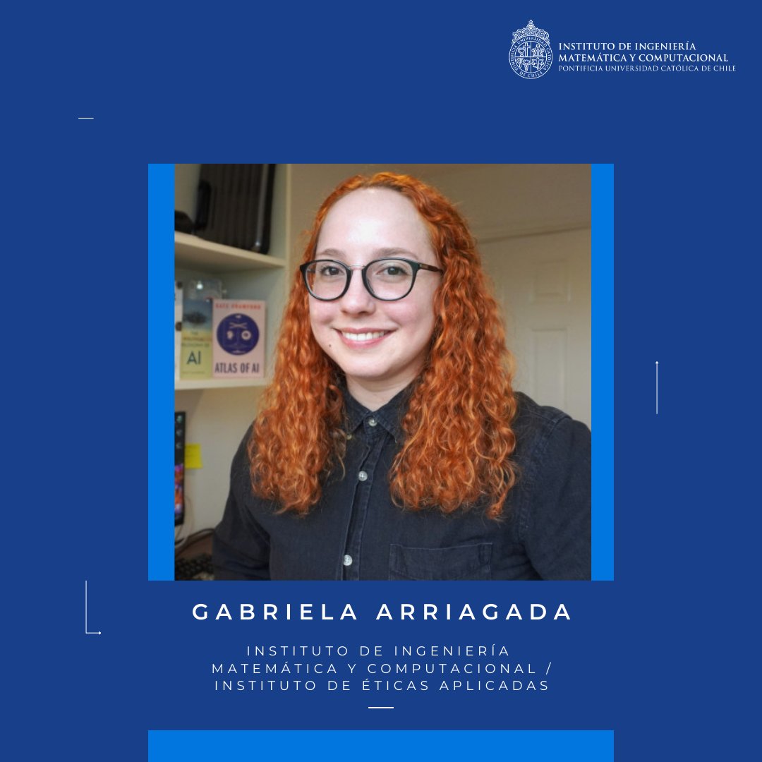 IMC UC (@imc_uc) on Twitter photo 📌.<a href="/gabruneau/">Gabriela Arriagada Bruneau (she/they)</a> -académica IMC UC/<a href="/EticaAplicadaUC/">Instituto de Éticas Aplicadas UC</a> e investigadora <a href="/cen_ia/">CENIA - Centro Nacional de Inteligencia Artificial</a> - será la presentadora en la conferencia "Ética y Protección de Datos en la Era de la Ciencia de Datos". El evento es parte de la versión 2024 de las Olimpiadas de Ciencia de Datos de Ingeniería UNAB. (1/2) 📌.<a href="/gabruneau/">Gabriela Arriagada Bruneau (she/they)</a> -académica IMC UC/<a href="/EticaAplicadaUC/">Instituto de Éticas Aplicadas UC</a> e investigadora <a href="/cen_ia/">CENIA - Centro Nacional de Inteligencia Artificial</a> - será la presentadora en la conferencia "Ética y Protección de Datos en la Era de la Ciencia de Datos". El evento es parte de la versión 2024 de las Olimpiadas de Ciencia de Datos de Ingeniería UNAB. (1/2)