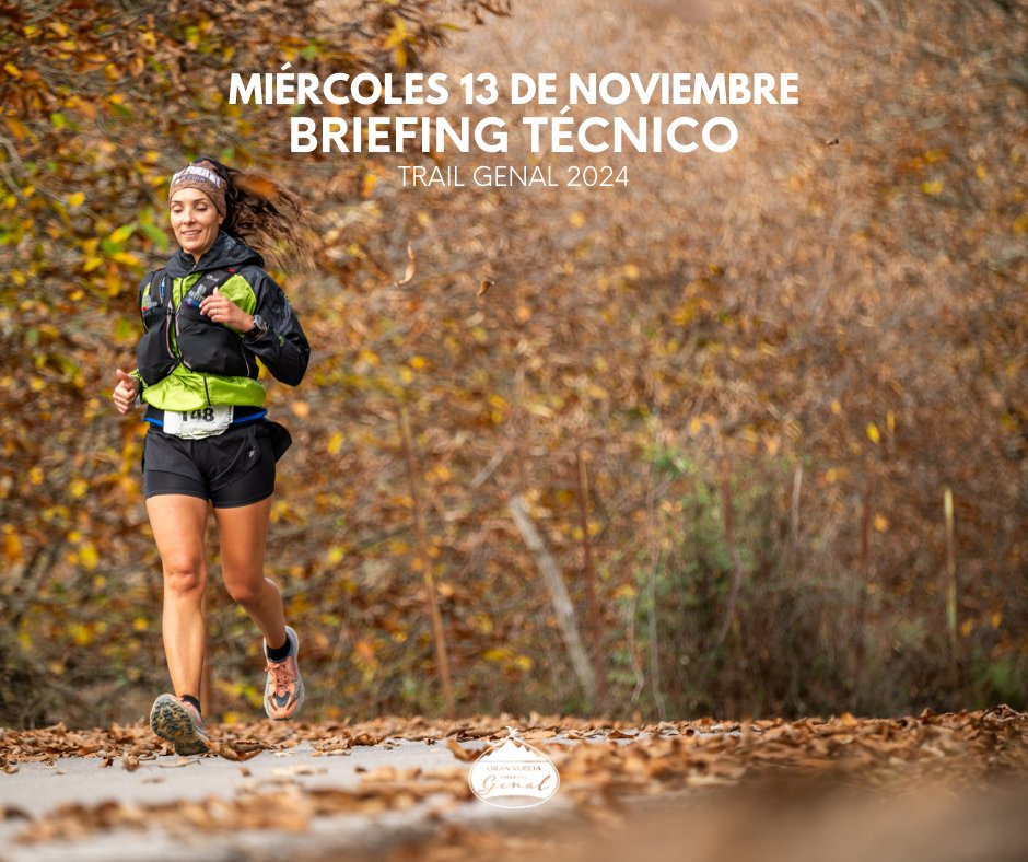 Streaming - Briefing técnico Trail Genal 2024.
🗓️Miércoles 13/11
⏰21:00H

👉Link: youtube.com/live/jHVCTdMoK…