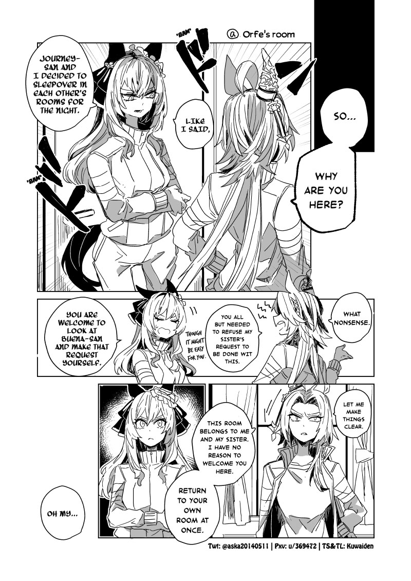 I want to see this kind of Orfe x Gentil by @AskaZerosaki Madame