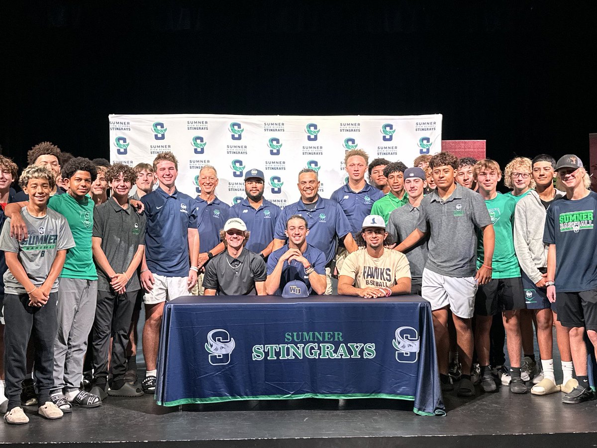 "Congratulations to our Summer Baseball College signees! 🎓✨ Your hard work and dedication have paid off—excited to see you excel at the next level! <a href="/HCPS_SumnerHS/">Sumner High School</a> @813preps @hcpsathlethics #CollegeBound #buildingaculture #NextChapter"