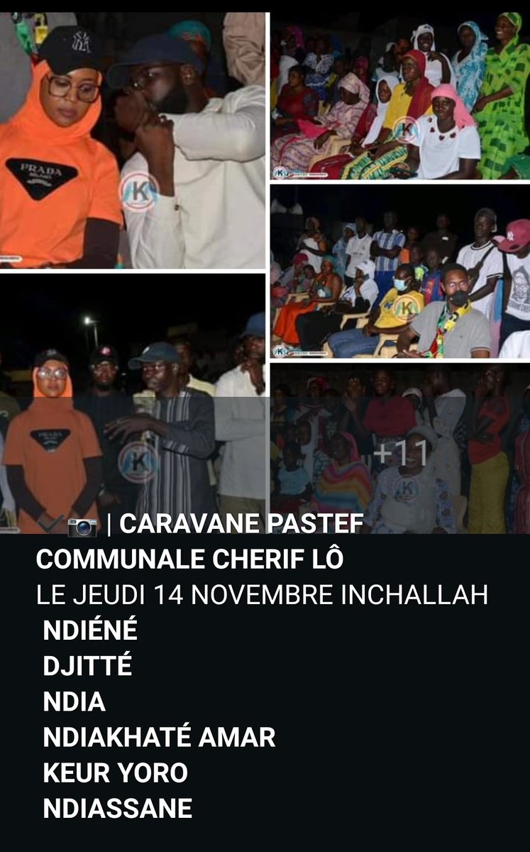 don_vi_corleon's tweet photo. Caravane Communale #PASTEF Cherif LO
#FOCUS #PASTEEFU #SENEGAL_HORIZON2050 #JUBJUBALJUBBANTI https://t.co/oh5F8KI0yb