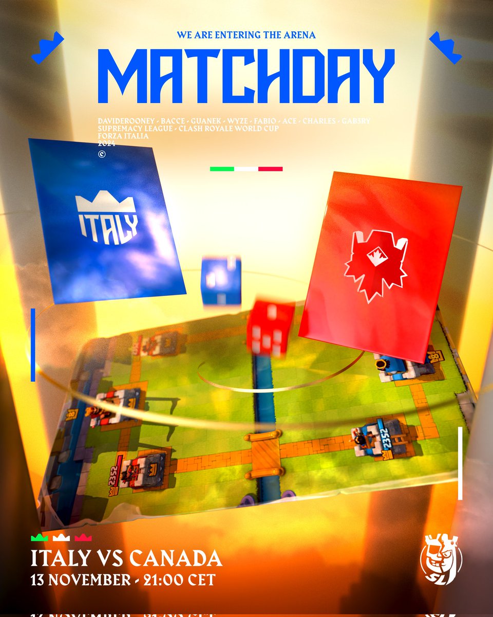 Nazionale Italiana CR (@nazionaleitacr) on Twitter photo IS MATCHDAY IN <a href="/CR_Supremacy/">Supremacy League</a>
๐๏ธ <a href="/Team_Canada_CR/">Team Canada</a> ๐จ๐ฆ
๐ at 21 cet
They need important points and we want to come back to the top, it will be a great match ๐ฟ IS MATCHDAY IN <a href="/CR_Supremacy/">Supremacy League</a>
๐๏ธ <a href="/Team_Canada_CR/">Team Canada</a> ๐จ๐ฆ
๐ at 21 cet
They need important points and we want to come back to the top, it will be a great match ๐ฟ
