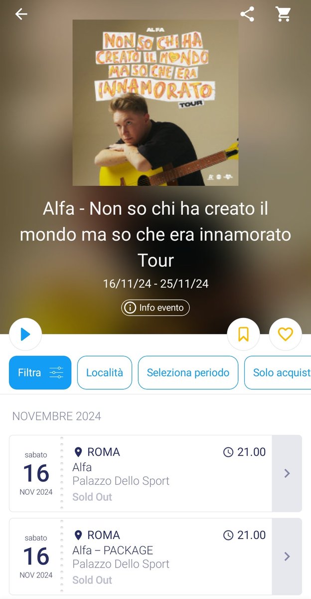 la data di roma è ufficialmente SOLD OUT !! ci vediamo lì 💛