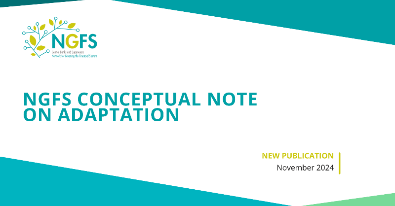 NGFS_'s tweet photo. 📗 The #NGFS has today published its Conceptual Note on #Adaptation.

It will be presented and discussed during a launch #event at 10:30am on 14 November, at the Australian Pavilion of #COP29 in Baku.

Watch the launch event: https://t.co/NSTjpOIBlg 

Read more⤵️