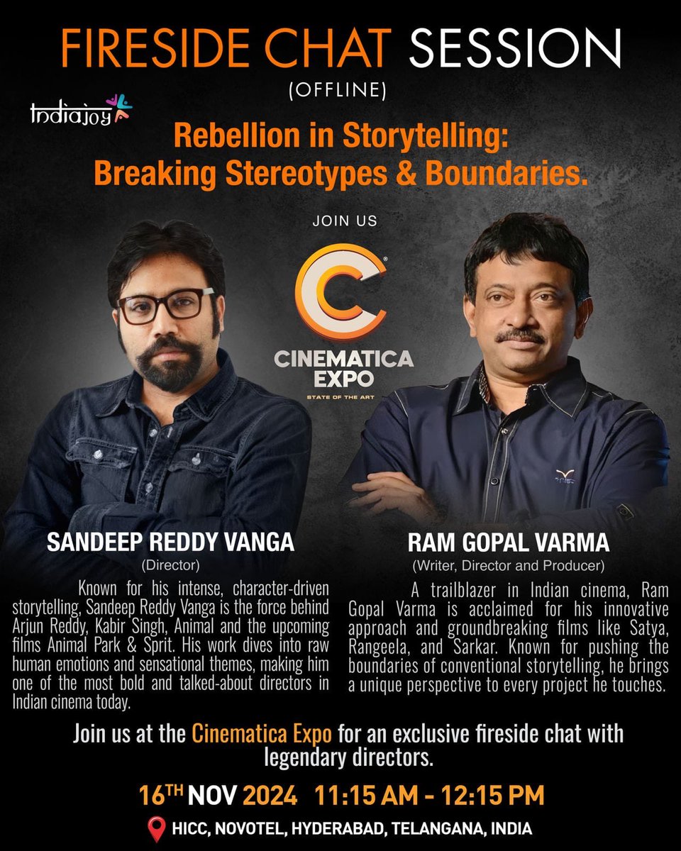 RGVzoomin's tweet photo. I the ANIMAL , am going to have a FIRESIDE CHAT with my FAVOURITE DRECTOR ⁦@imvangasandeep⁩ on 16 th about how to DESTROY conventional CINEMA 😘💪😍😎😌💐🔥 https://t.co/bAS1sUbHXY