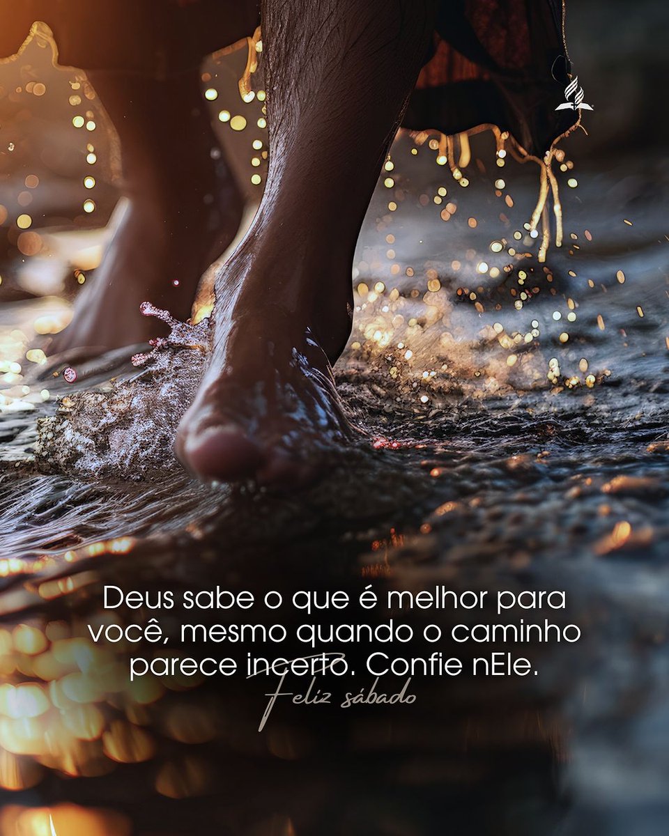 “Confia no Senhor de todo o teu coração e não te estribes no teu próprio entendimento” (Provérbios 3:5).
Vamos descansar nEle, crendo que tudo se encaixará conforme o Seu propósito.

Feliz sábado, que Deus guie seus passos hoje e sempre.🤎✨