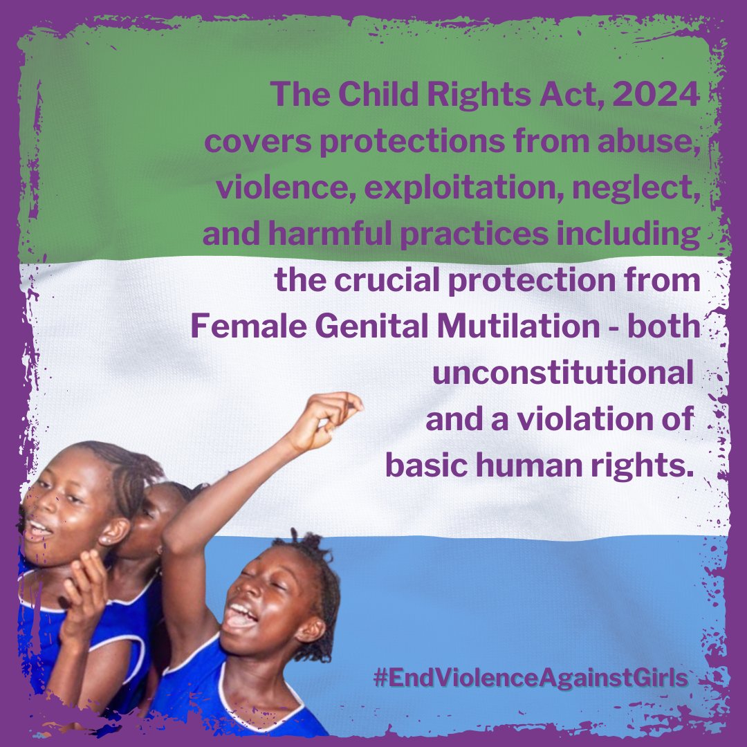 Our position on the Child Rights Act assumes the unwavering support of Parliamentarians to protect our children. 

Why do we have to make a case for ending FGM for girls?

We urge our nation to make SAFETY a fundamental right.  

Read our statement here👇🏾
buff.ly/4foRipq