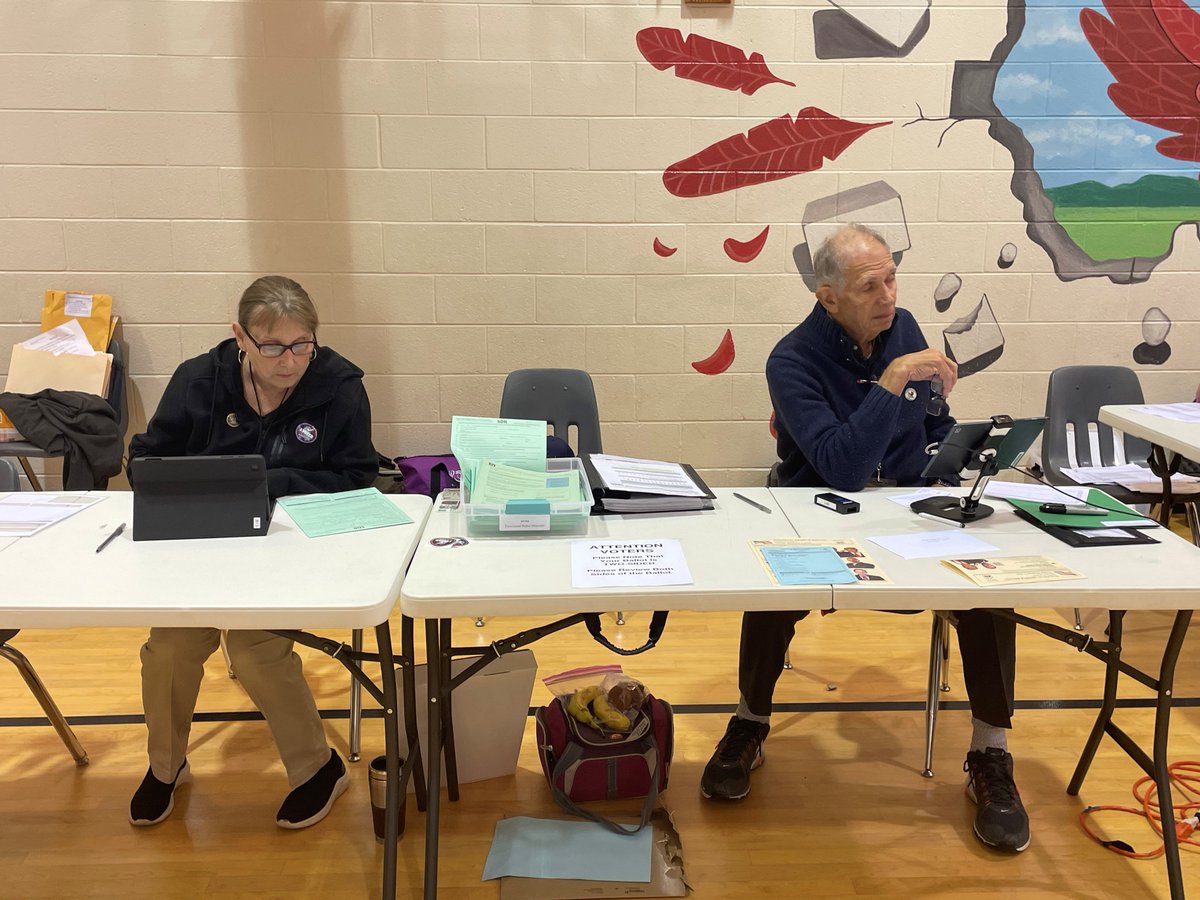 LoudounVote's tweet photo. Our elections could not run without the wonderful work of the Election Officers at each of our 107 precincts. These pictures are just a small example of all of the hard work they put in on Election Day. #LoudounVotes https://t.co/ly486IZugy