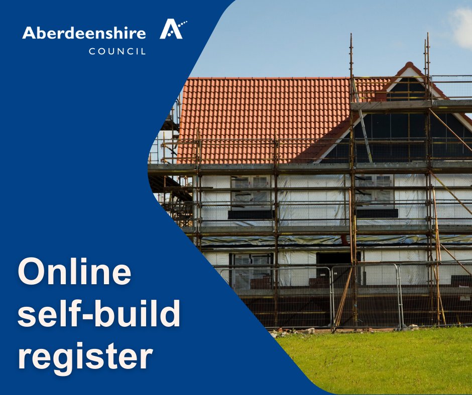 Our Self-Build Register has been live for just over a year and responses provided so far have given us a good indication of where and what people would like to build across #Aberdeenshire - with most looking to build in #Kincardine and #Mearns and #Garioch areas 
1-3