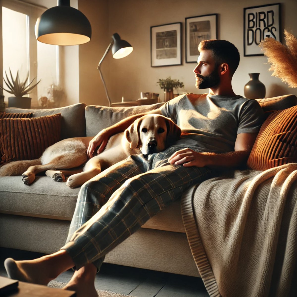 SmithKody's tweet photo. Even man's best friend knows comfort when they see it! 🐶👖 Our pants aren't just cozy, they come with liners too. #BirddogsLife https://t.co/LHA2U7TB8z