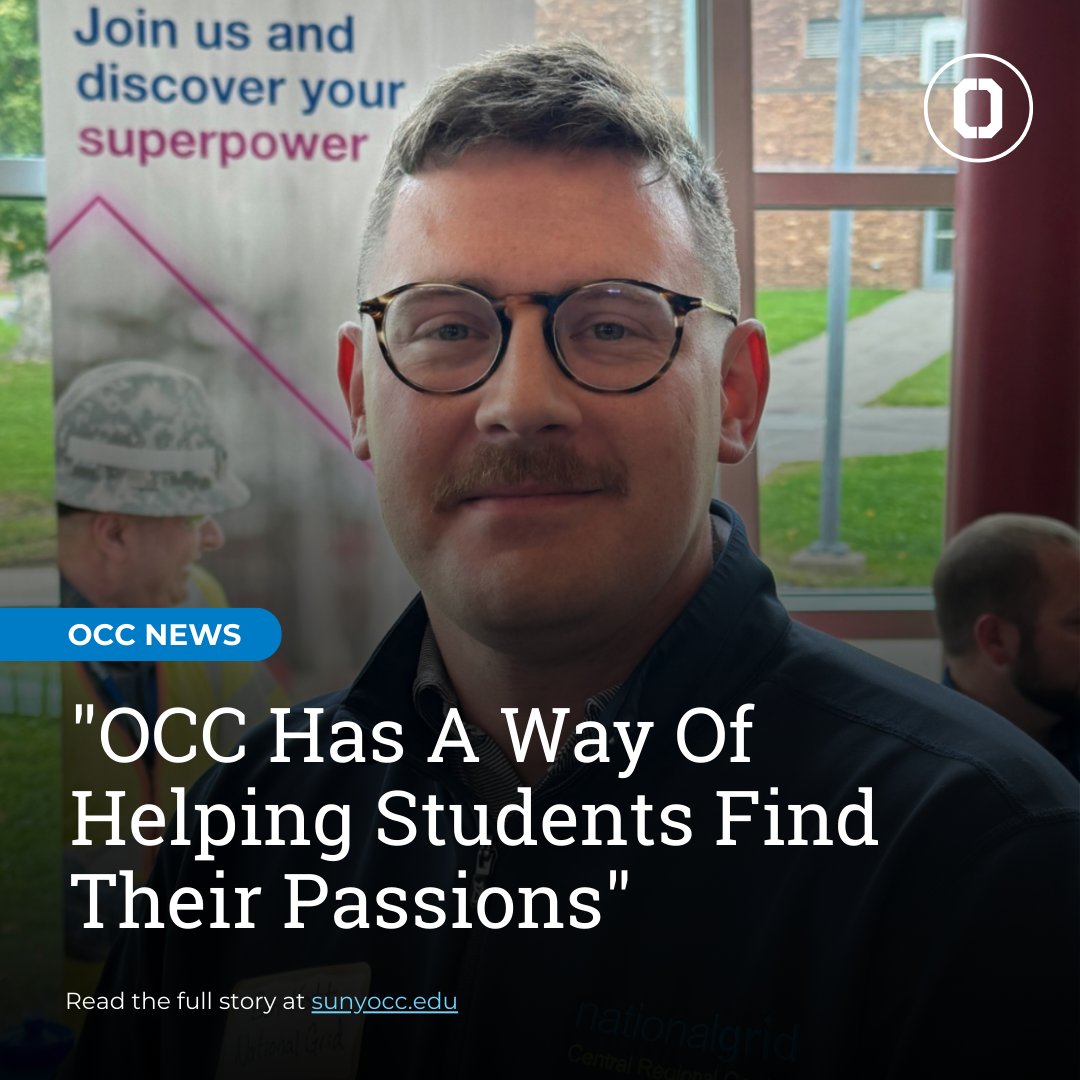 Ben Kott '12 welcomed current OCC students to National Grid's Power Distribution Control Center and showcased opportunities at the STEM Career Showcase, emphasizing the value of community college. Read the full story at sunyocc.edu 🔗
