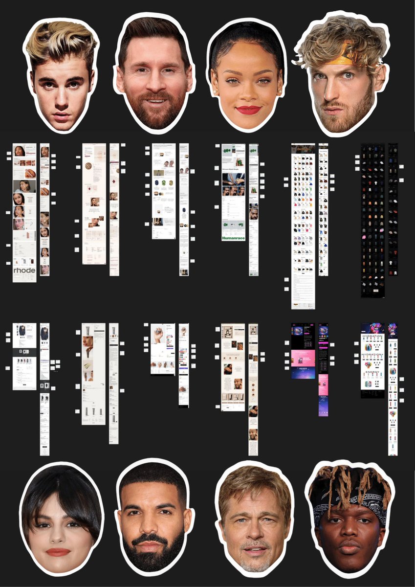 Celebrities Make Billions with Their Brands - with almost $0 adspend.
So how do they do it? 

By leaning into strategies that drive demand naturally.

Here are 12 Breakdowns of Top Celebrity Landing Pages making millions every month.

I found 90 hidden genius strategies that you