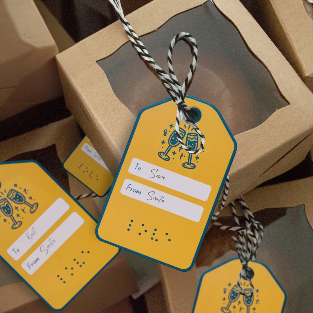 Looking for a way to make your corporate gifiting accessible for the vision impaired? Our LoveTags are making this holiday season extra special for the broader community. 

#corporategifting #gift #holidayseason #gifttag #christmas