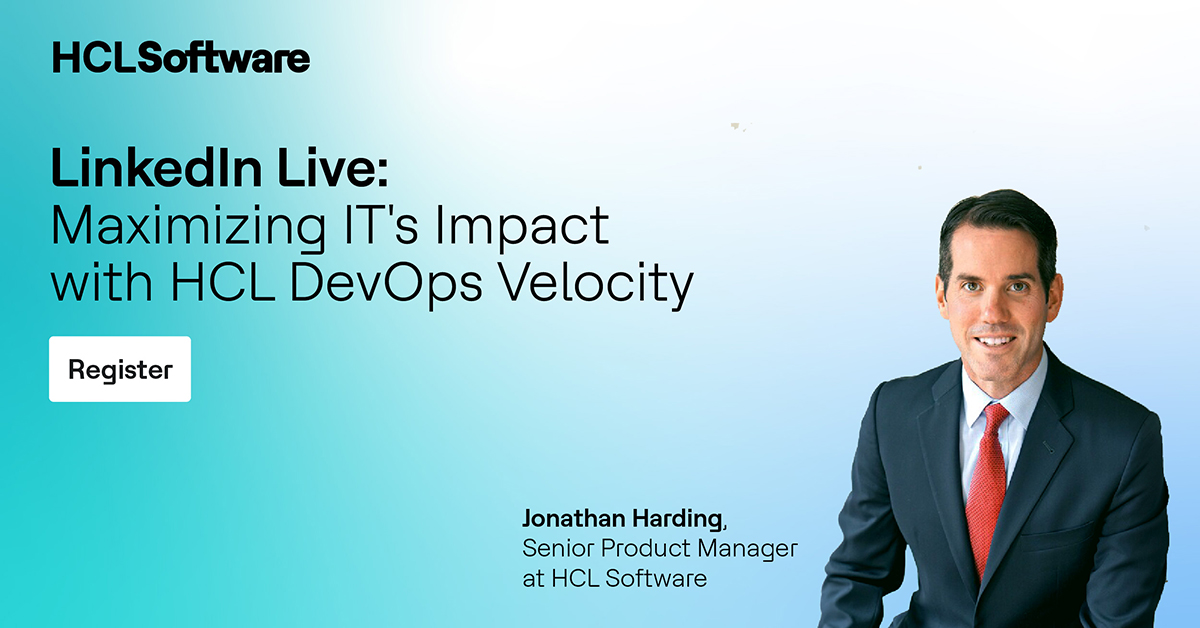 hcl_devops's tweet image. Join us LIVE on Nov 19 at 11AM ET! 
Learn how #DevOpsVelocity connects IT output with business results. Featuring insights on value stream management, ML-based risk analysis &amp;amp;amp; Generative AI. Don’t miss out!
Register: hclsw.co/jsawt6

#DevOps #ITImpact #VSM