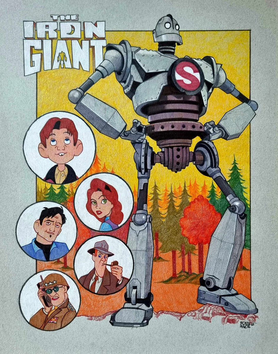 🔥 Awesome poster for The Iron Giant 🔥 

🎨 Roby Amor.