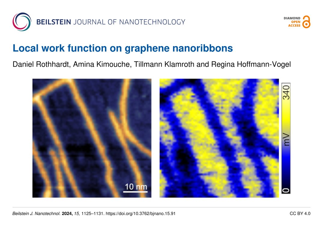 Beilstein-Institut @beilstein-institut.bsky.social (@beilsteininst) on Twitter photo Regina Hoffmann-Vogel <a href="/unipotsdam/">Universität Potsdam</a> and co-researchers have imaged #graphene #nanoribbons using Kelvin probe force #microscopy 🔬.
➡️beilstein-journals.org/bjnano/article…
#KelvinProbeForceMicroscopy #KPFM #nanoelectronics #BJNANO 💎 🔓 Regina Hoffmann-Vogel <a href="/unipotsdam/">Universität Potsdam</a> and co-researchers have imaged #graphene #nanoribbons using Kelvin probe force #microscopy 🔬.
➡️beilstein-journals.org/bjnano/article…
#KelvinProbeForceMicroscopy #KPFM #nanoelectronics #BJNANO 💎 🔓