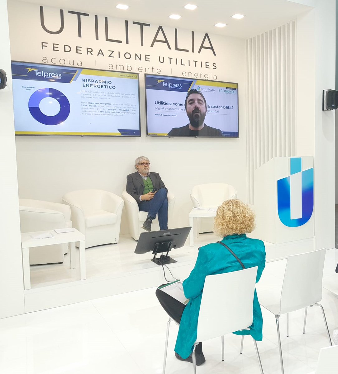 UTILITALIA's tweet image. COME SI COMUNICA LA SOSTENIBILITÀ? SEGNALI E TENDENZE NEI SETTORI ACQUA,... Rivedi qui il convegno youtube.com/live/1lmK7kLVe… via @YouTube  Ospiti nel nostro stand #Utilitalia ad @Ecomondo 2024 @telpress in questo evento sulla #comunicazione delle #Utilities