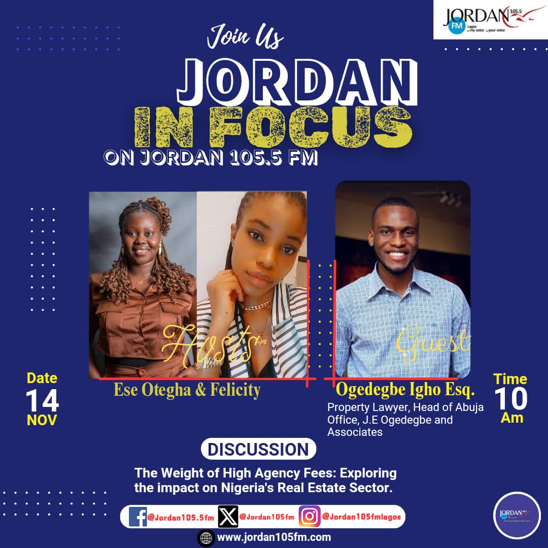 OteghaAdia's tweet photo. Kindly join us tomorrow on Jordan in Focus on @jordan105fm, or stream online

https://t.co/27RCQ8mTuZ
Or
https://t.co/HamopD8mJN

Meet Our Expert: @BarristerIgho Esq., Renowned Property Lawyer

See flier for more information!!

Cheers!! https://t.co/zdnxOrv0LI
