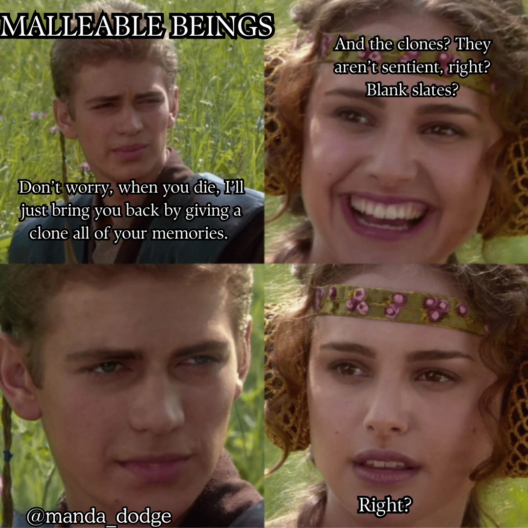 SOLARIS X NEVER LET ME GO
Losing the love of his life to cancer sucks, but as neurobiologist at the top of his field in cloning research when Mason said I do, he didn't mean until death do us part. #UnhingedPit #A #Q #LF #SPEC