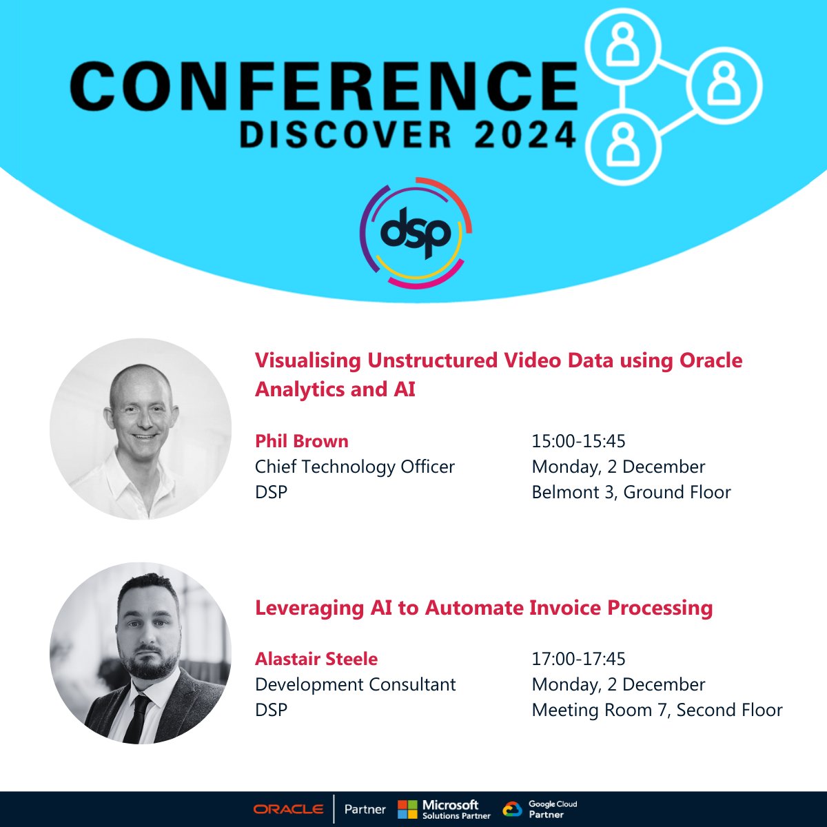 dsp_uk's tweet image. Catch DSP at the @UKOUG Conference 2024! Join us on Monday, 2nd December for two insightful sessions:

Visualising unstructured video data using Oracle Analytics and AI: bit.ly/3NUIz2f

How AI automated invoice processing: bit.ly/3NUIzPN

#ukoug