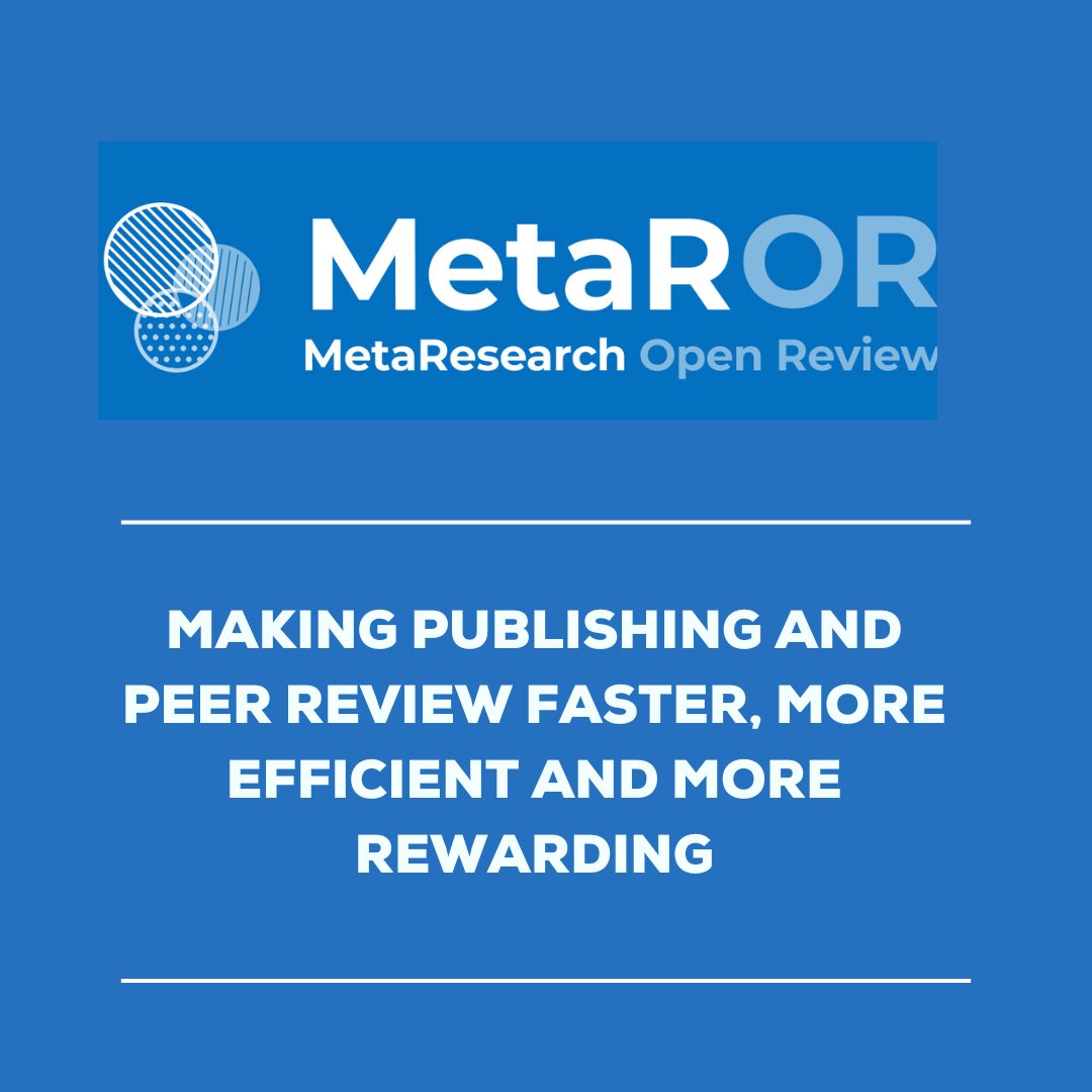 The peer review system needs change. Let’s make publishing faster, more efficient, and  more rewarding. 📈

Join us on 21 Nov at #AIMOS2024 for the official launch of MetaROR - a new open platform by RoRI &amp; AIMOS that makes reviews visible &amp; reusable.

Can’t make it? We’re