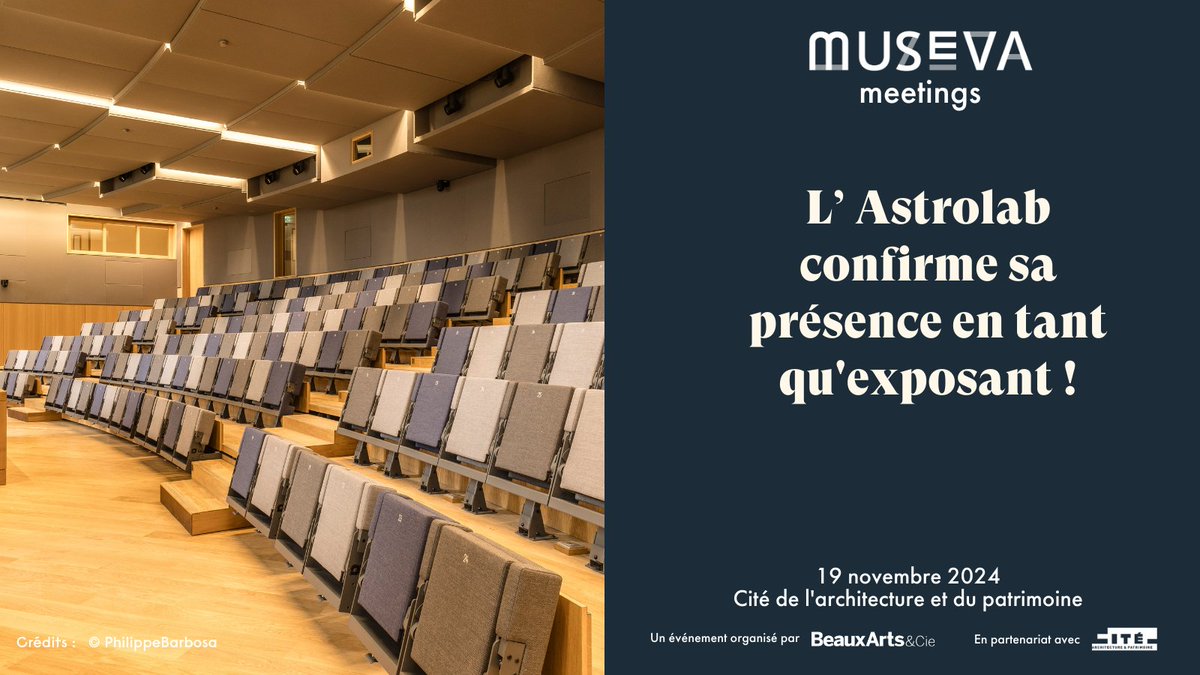 museva_fr's tweet photo. L’Astrolab - Lieux et Événements @PrestigeSodexo participent à #MUSEVAmeetings2024 !

L'Astrolab : un écrin d'exception pour vos événements. 530m² de lumière naturelle, vue sur la Tour Eiffel... Le cadre idéal pour marquer les esprits. https://t.co/WJSkAFuS0P