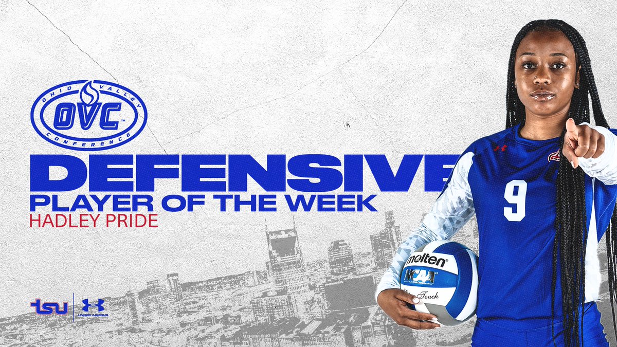 Hadley Pride was named OVC Defensive Player of the Week, the league office announced Monday.

#RoarCity x #CultureVsCulture