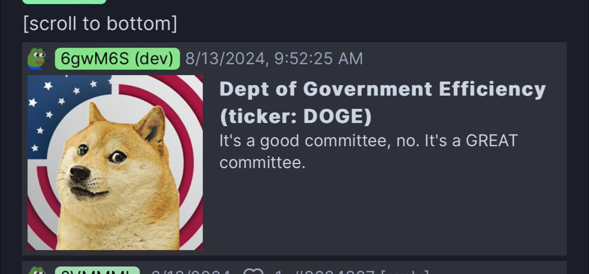 CryptoDave2sicc's tweet image. Bid the og department of gov efficiency $doge 

This was even created before the Eth version at 420 million. We are going so much higher all of you are very early!

Hhfk56JcE83fpuyRFEpBSazTN7YfjQ1erADy8PjJpump