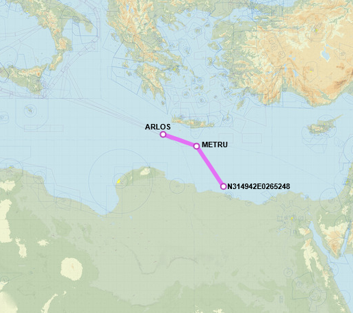 SirListenalot's tweet photo. #KC46 #BLUE27 passed N314942E0265248 at 1357z, FL290, estimate METRU at 1419z, ARLOS next. I assume BLUE27 is with some "AK" #F22's (#TABOR21) ๐ https://t.co/paweijInWl