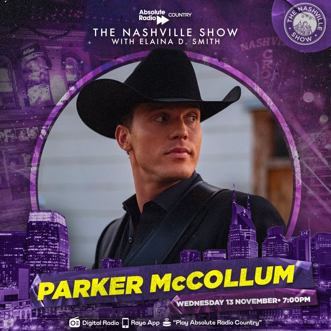Absolute Radio Country (@arcountry) on Twitter photo Take a trip to Music City and join <a href="/ElainaDSmith/">Elaina Doré Smith</a> for The Nashville Show! <a href="/ParkerMcCollum/">Parker McCollum</a> will be talking about his latest single "What Kinda Man" plus Elaina has the latest from the home of Country Music.
Listen or catch-up on <a href="/HelloRayoUK/">Rayo</a>: 👉bit.ly/AbsoluteRadioC… Take a trip to Music City and join <a href="/ElainaDSmith/">Elaina Doré Smith</a> for The Nashville Show! <a href="/ParkerMcCollum/">Parker McCollum</a> will be talking about his latest single "What Kinda Man" plus Elaina has the latest from the home of Country Music.
Listen or catch-up on <a href="/HelloRayoUK/">Rayo</a>: 👉bit.ly/AbsoluteRadioC…